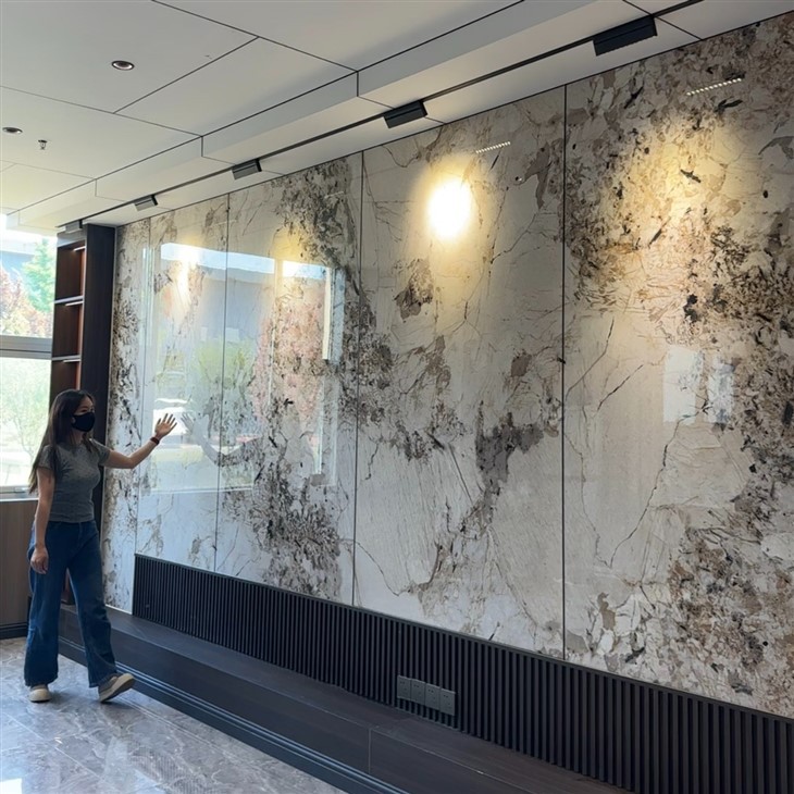 Pet Marbled Bamboo Charcoal Fiber Flat Wall Panel WPC Wood Veneer Wall Panel PVC Foam Board